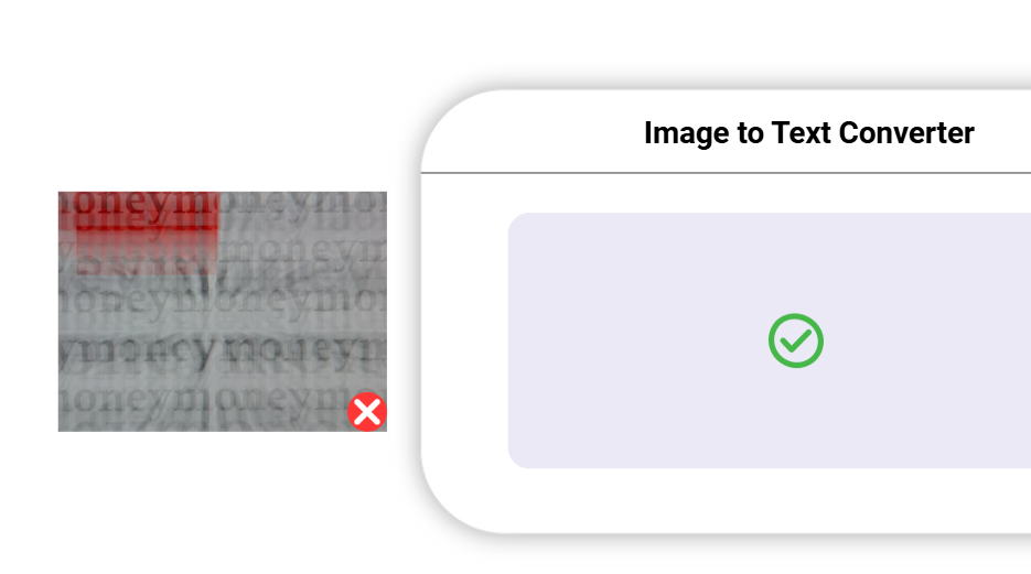 Image to Text Noise & Blur Tolerance